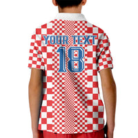 Custom Croatia Football Kid Polo Shirt Vatreni Hrvatska Sporty Style - Wonder Print Shop