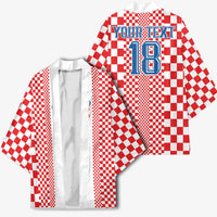 Custom Croatia Football Kimono Vatreni Hrvatska Sporty Style - Wonder Print Shop