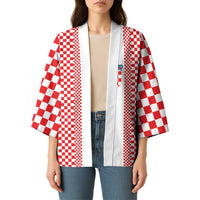 Custom Croatia Football Kimono Vatreni Hrvatska Sporty Style - Wonder Print Shop