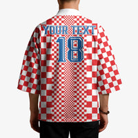 Custom Croatia Football Kimono Vatreni Hrvatska Sporty Style - Wonder Print Shop