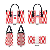 Croatia Football Leather Bag Vatreni Hrvatska Sporty Style - Wonder Print Shop