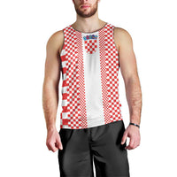 Custom Croatia Football Men Tank Top Vatreni Hrvatska Sporty Style - Wonder Print Shop