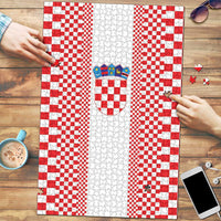 Croatia Football Puzzle Vatreni Hrvatska Sporty Style - Wonder Print Shop