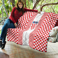 Croatia Football Quilt Vatreni Hrvatska Sporty Style - Wonder Print Shop