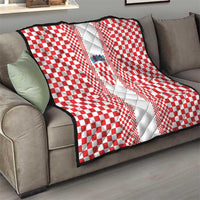 Croatia Football Quilt Vatreni Hrvatska Sporty Style - Wonder Print Shop