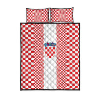Croatia Football Quilt Bed Set Vatreni Hrvatska Sporty Style - Wonder Print Shop