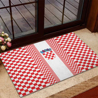 Croatia Football Rubber Doormat Vatreni Hrvatska Sporty Style - Wonder Print Shop