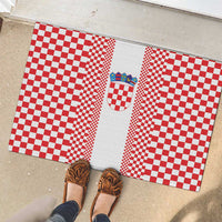 Croatia Football Rubber Doormat Vatreni Hrvatska Sporty Style - Wonder Print Shop