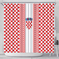 Croatia Football Shower Curtain Vatreni Hrvatska Sporty Style - Wonder Print Shop