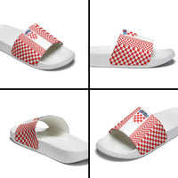 Croatia Football Slide Sandals Vatreni Hrvatska Sporty Style - Wonder Print Shop