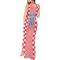 Custom Croatia Football Tank Maxi Dress Vatreni Hrvatska Sporty Style - Wonder Print Shop