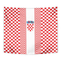 Croatia Football Tapestry Vatreni Hrvatska Sporty Style - Wonder Print Shop
