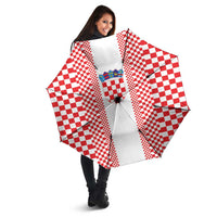 Croatia Football Umbrella Vatreni Hrvatska Sporty Style - Wonder Print Shop