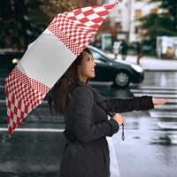 Croatia Football Umbrella Vatreni Hrvatska Sporty Style - Wonder Print Shop