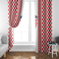 Croatia Football Window Curtain Vatreni Hrvatska Sporty Style - Wonder Print Shop