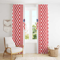 Croatia Football Window Curtain Vatreni Hrvatska Sporty Style - Wonder Print Shop