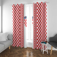 Croatia Football Window Curtain Vatreni Hrvatska Sporty Style - Wonder Print Shop