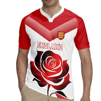 Custom England Rugby Rugby Jersey Red Rose Sporty Style - Wonder Print Shop