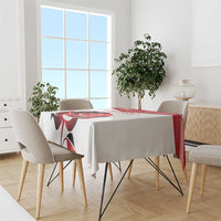 Custom England Rugby Tablecloth Red Rose Sporty Style - Wonder Print Shop