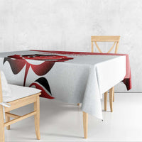 Custom England Rugby Tablecloth Red Rose Sporty Style - Wonder Print Shop