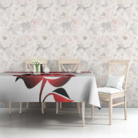 Custom England Rugby Tablecloth Red Rose Sporty Style - Wonder Print Shop