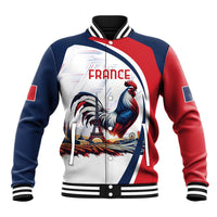 Personalized France Baseball Jacket French Rooster With Eiffel Tower - Wonder Print Shop