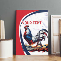 Personalized France Canvas Wall Art French Rooster With Eiffel Tower - Wonder Print Shop