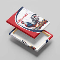 Personalized France Canvas Wall Art French Rooster With Eiffel Tower - Wonder Print Shop