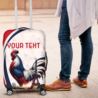 Personalized France Luggage Cover French Rooster With Eiffel Tower - Wonder Print Shop