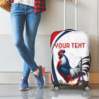 Personalized France Luggage Cover French Rooster With Eiffel Tower - Wonder Print Shop