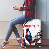 Personalized France Luggage Cover French Rooster With Eiffel Tower - Wonder Print Shop