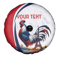 Personalized France Spare Tire Cover French Rooster With Eiffel Tower - Wonder Print Shop