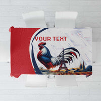 Personalized France Tablecloth French Rooster With Eiffel Tower - Wonder Print Shop