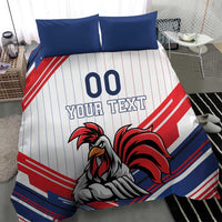 Custom French Football Bedding Set France Rooster Mascot Come On Champions - Wonder Print Shop