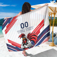 Custom French Football Sarong France Rooster Mascot Come On Champions - Wonder Print Shop