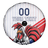 Custom French Football Spare Tire Cover France Rooster Mascot Come On Champions - Wonder Print Shop