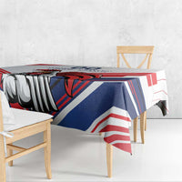 Custom French Football Tablecloth France Rooster Mascot Come On Champions - Wonder Print Shop