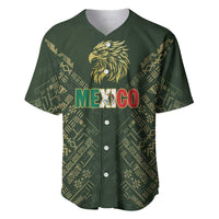 Custom Mexico Football Baseball Jersey Aztec Pattern Eagle - Wonder Print Shop