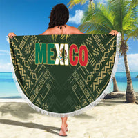Mexico Football Beach Blanket Aztec Pattern Eagle - Wonder Print Shop