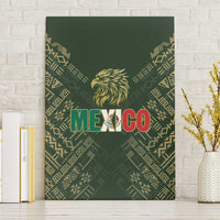 Mexico Football Canvas Wall Art Aztec Pattern Eagle - Wonder Print Shop
