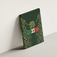 Mexico Football Canvas Wall Art Aztec Pattern Eagle - Wonder Print Shop
