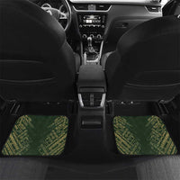 Custom Mexico Football Car Mats Aztec Pattern Eagle - Wonder Print Shop