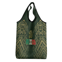 Mexico Football Grocery Bag Aztec Pattern Eagle - Wonder Print Shop