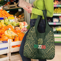 Mexico Football Grocery Bag Aztec Pattern Eagle - Wonder Print Shop