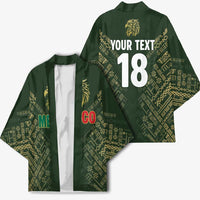 Custom Mexico Football Kimono Aztec Pattern Eagle - Wonder Print Shop