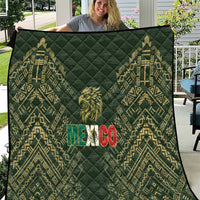 Mexico Football Quilt Aztec Pattern Eagle - Wonder Print Shop