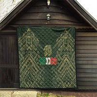 Mexico Football Quilt Aztec Pattern Eagle - Wonder Print Shop