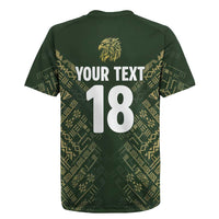Custom Mexico Football Rugby Jersey Aztec Pattern Eagle - Wonder Print Shop
