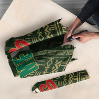 Mexico Football Umbrella Aztec Pattern Eagle - Wonder Print Shop
