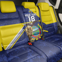 Ecuador Football Custom Back Car Seat Cover Road To World Cup 2026 - Wonder Print Shop